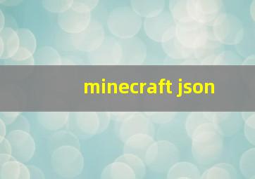 minecraft json